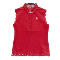 サイズ：38 ARCHIVIO アルチビオ  ノースリーブポロシャツ  レッド系 [240001176505] ゴルフウェア レディース ストスト