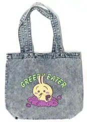 【中古】バッグ 食いしん坊うさぎ デニムトートバッグ(ケミカルウォッシュ) 「ちいかわ なんか小さくてかわいいやつ」