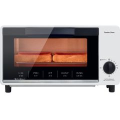 [山善] トースター オーブントースター 一人暮らし 二人暮らし トースト 2枚焼き タイマー15分 1000W トレー付き ホワイト YTS-S100(W)