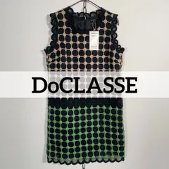 未使用タグ付き DoCLASSE オーガンジー チュニック ドットレース ワンピース ノースリーブ サイズ9