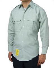 アメリカ陸軍 U.S.ARMY ライトグリーン 長袖ドレスシャツ 新品 AMY-LS-N-