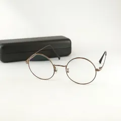 眼鏡 JINS Modern Rim Metal USED美品 UMF-22A-209AL ラウンド メタルフレーム ケース付 ジンズ アイウェア 中古 X6802