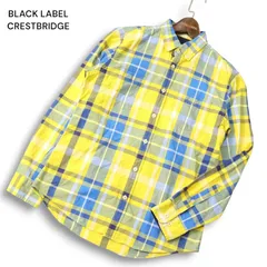 BLACK LABEL CRESTBRIDGE ブラックレーベル クレストブリッジ 通年★ 長袖 チェック ボタンダウン シャツ Sz.2 メンズ