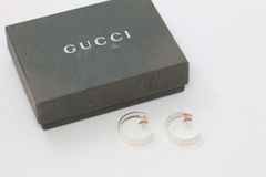 ●最終出品●SALE◆大幅値下げ【美品・レア】グッチ GUCCI ルーフ ピアス sv925