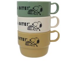 スヌーピー コップ3個セット ピーナッツ プラカップ キャラクター HAVE A MEAL