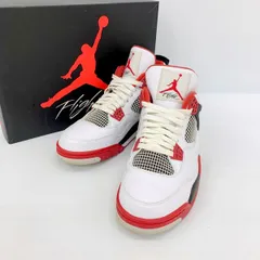 NIKE AIR JORDAN 4 RETRO FIRE RED 308497-110 スニーカー シューズ エア ジョーダン 4 レトロ 箱付き メンズ 28.5cm ナイキ 靴 DF14563■