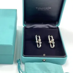 TIFFANY&Co. ティファニー ハードウェア ラージ リンク スイング ピアス シルバー 管理番号：10110