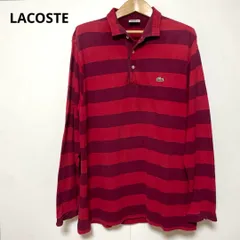 LACOSTE ラコステ ストライプ ポロシャツ 長袖 4