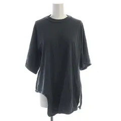 ナゴンスタンス nagonstans 23AW Boatneck Pullover Tシャツ カットソー 変形 アシメ クルーネック 半袖 M グレー 470GA880-0390 /RO