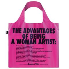 新品 折りたたみトート エコバッグ 撥水加工 LOQI Recycled Bag ローキー 大きめ トートバッグ 絵画 MUSEUM Collection ゲリラ・ガールズ/アドバンテージ オブ ビーイング ア ウーマン アーティスト【SPORTUS】