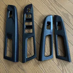 鋭さ抜群ブラックフォージドカーボンピラー WRX VAG S4 バイザー