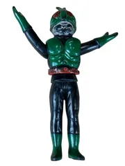 仮面ライダー ソフビ　当時物　面取り　昭和レトロ Yahoo!オークション - 昭和レトロ 仮面ライダー 当時物 ソフビ
