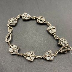 Bizarre ビザール トランプ スカルブレスレット 925 赤石 | Mercari