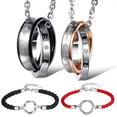 ジルコニア 恋人 レディース ペア カップル メンズ サージカル ペアブレスレッ