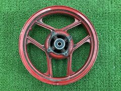 送料無料！ NSR50後期型リアホイール 赤 自家塗装品 色ムラ多数あり