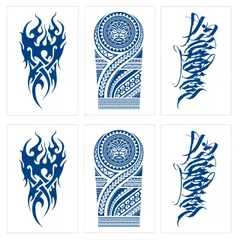 isla&bolso ジャグアタトゥー タトゥーシール リアル 長持ち 刺青 レディース 6枚セット (デザイン④) [デザイン④]