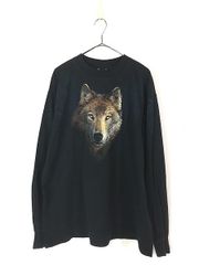 CIVARIZE ウルフプリント 長袖Tシャツ ブラック 46 | Mercari
