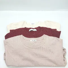 ◇ ⊂ 《 URBAN RESEARCH アーバンリサーチ まとめ売り3点セット カットソー ニット セーター レディース 》 E  【1411280008652】