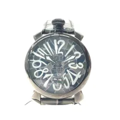 ▼▼GAGA MILANO ガガミラノ メンズ腕時計 手巻き MANUALE 48 マニュアーレ モザイク MANUALE 48 ブラック