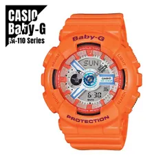新品未使用 BABY-G オレンジ 腕時計 楽天市場】CASIO カシオ Baby-G ベビ－G BA-110JM-4A レディース