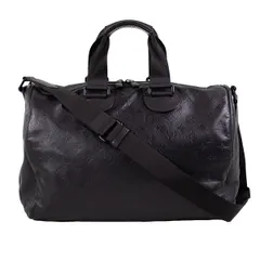 【Louis Vuitton】ルイヴィトン スピーディバンドリエール40 M43696 モノグラムシャドウ レザー ノワール ブラック 黒 ボストンバッグ ショルダーバッグ 【中古】 USED-B 【9356】