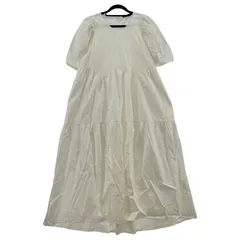 ZARA ザラ バルーンスリーブ ティアードワンピース sizeEUR L/ホワイト