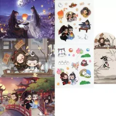 【中古】ポストカード 肖戦(魏無羨)＆王一博(藍忘機) ポストカードセット(月下灯火) 「陳情令」