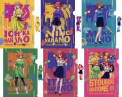 [중고] 상품 세트 전 6 종 세트 클리어 파일 & 스티커 세트 [캬라토 복권 오등분의 신부 * ~Vivid City Rhythm ~] D상