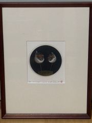 限定版 138/180】時計モチーフ 額装アート 版画 サイン入り インテリア