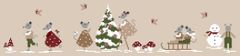 ★ 🟦⬜🟥クロスステッチ チャート 図案 ⭐Couleur d'Etoile ⛄ Vacances à la neige ⛄◆森の休暇◆ フランス 輸入クロスステッチ 刺繍 可愛い 雪 星