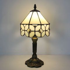 新品 未使用 LEDテーブルランプ ステンドグラス 照明クラシック ヨーロッパ 手作り