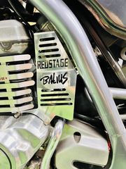 REDSTAGE CB400SF NC39 飛燕 4-2-1 オリジナルマフラー 無地 レッド