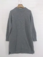 ◇ RAY CASSIN FAVORI レイカズンフェバリ ハイネック ニット 長袖 ミニ ワンピース サイズF グレー系 レディース P  【中古】 【1211150006562】