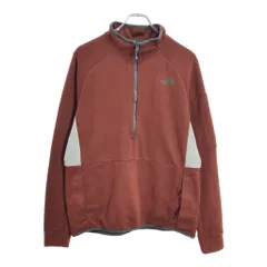 THE NORTH FACE ノースフェイス ハーフジップ スウェット アウトドア ワインレッド(メンズ M)中古 古着 v2244