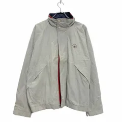 MEMBERS ONLY ジップアップ ナイロン ジャケット M グレー ネイビー レッド ポケット 古着卸 アメリカ仕入 a512-5579