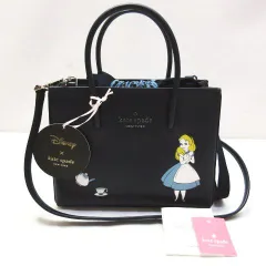 【ディズニー別注】ケイトスペード　不思議の国のアリス　ショルダーバッグ　ネイビー ディズニー別注】ケイトスペード 不思議の国のアリス ショルダー