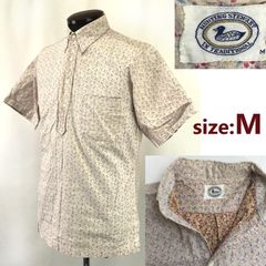 Hunting Stuart【ハンティングスチュアート】 半袖シャツ【メンズM/ピンク系/花柄/pink】ボタンダウン/Tops/Shirt◆BJ012-g