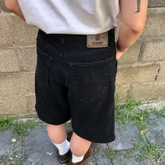 Wrangler black denim shorts