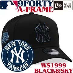 【海外限定】New Era 9FORTY A-frame New York Yankees Black&Sky Blue World Series1999