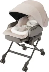 【極美品】コンビ 電動ハイローチェア ネムリラ AUTO SWING BEDi Long スリープシェル EG+ ミルキーベージュ