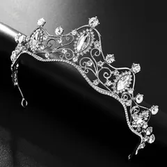 ティアラ キラキラティアラウェディング 結婚式にぴったりアクセサリー、華やかに演出 ブライダル 結婚式 二次会 ラインストーン ヘッドドレス ヘアアクセサリー ヘッドアクセサリー ヘッド アクセ 髪飾り カチューシャ 王冠 前撮り 花嫁 ストーン