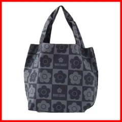 【激安！】QUANT (マリークワント) エコバッグ (スモールサイズ/ブラック) MARY 花柄 デイジー バッグ レディース マイバッグ 192012-1202-60