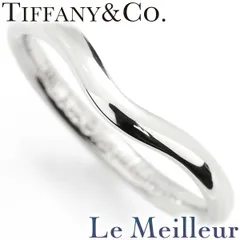 ティファニー TIFFANY&Co. エルサ・ペレッティ カーブド バンドリング 指輪 Pt950 8号 中古 プレラブド 返品OK