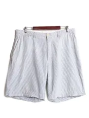 【お得なクーポン配布中!】 00s ポロ ラルフローレン シアサッカー ストライプ ショートパンツ メンズ 36 / 00年代 オールド ショーツ 短パン コットン アーミータイプ