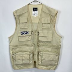 【古着】JHATS ブルックフィールド動物園 メッシュフィッシングベスト