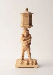 540『木彫 天燈鬼』　/骨董品 古美術 古玩 アンティーク 木造天燈鬼・龍燈鬼立像（てんとうき・りゅうとうきりゅうぞう
