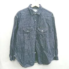 ◇ Θ earth music&ecology Leeコラボ 長袖 シャツ サイズM ネイビー レディース E  【1502060021975】