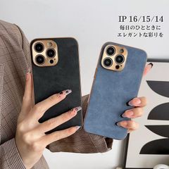 iPhone17 케이스 미사용 iPhone16Pro 케이스 iPhone15 케이스 iPhone 케이스 귀여운 한국 세련된 얇은 가죽 어른 귀여운 어른 귀여운 뒷면 가죽 카메라 보호 스트랩 홀 첨부 くすみ 칼라 xzzhang551