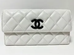 CHANEL シャネル キャビアスキン マトラッセ  ２つ折り 長財布 ロングウォレット 2021年クルーズ ホワイト 超美品