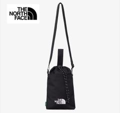 THE NORTH FACE ノースフェイス シンプル ストリングバッグ ショルダーバッグ 小物入れ ボトル収納 旅行 散歩 アウトドア シティユース ブラック 海外限定